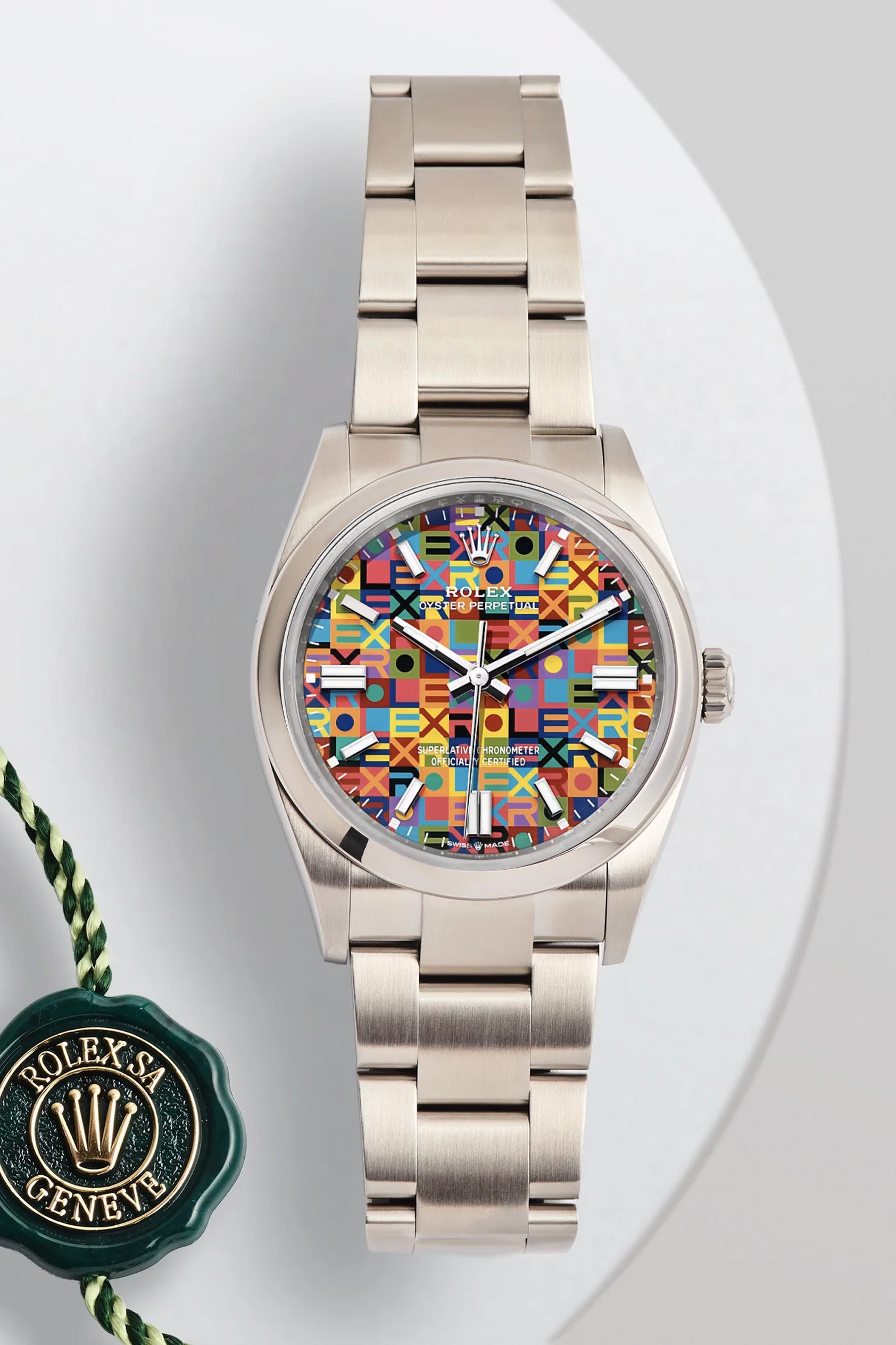 Rolex Oyster Perpetual 36MM Multicoloured Dial 126000