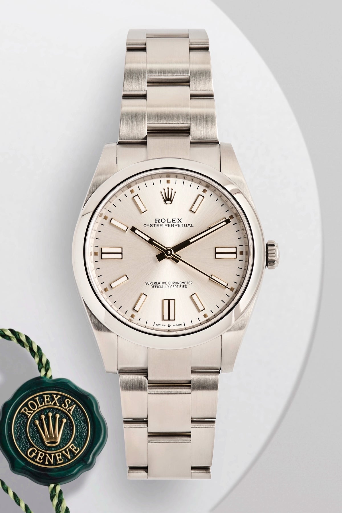 Rolex Oyster Perpetual 41MM Silver Dial 124300