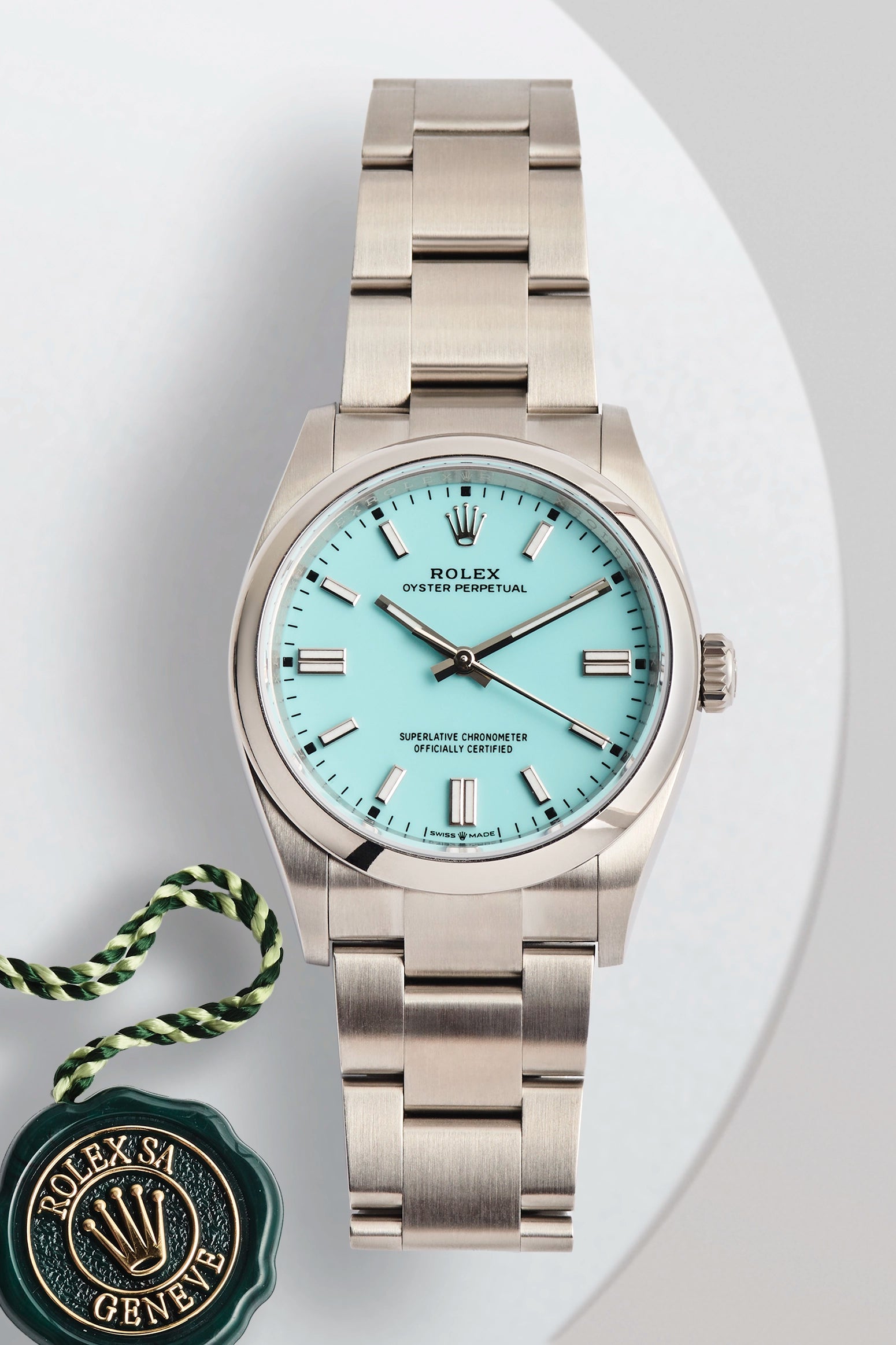 Rolex Oyster Perpetual 36MM Tiffany Dial 126000