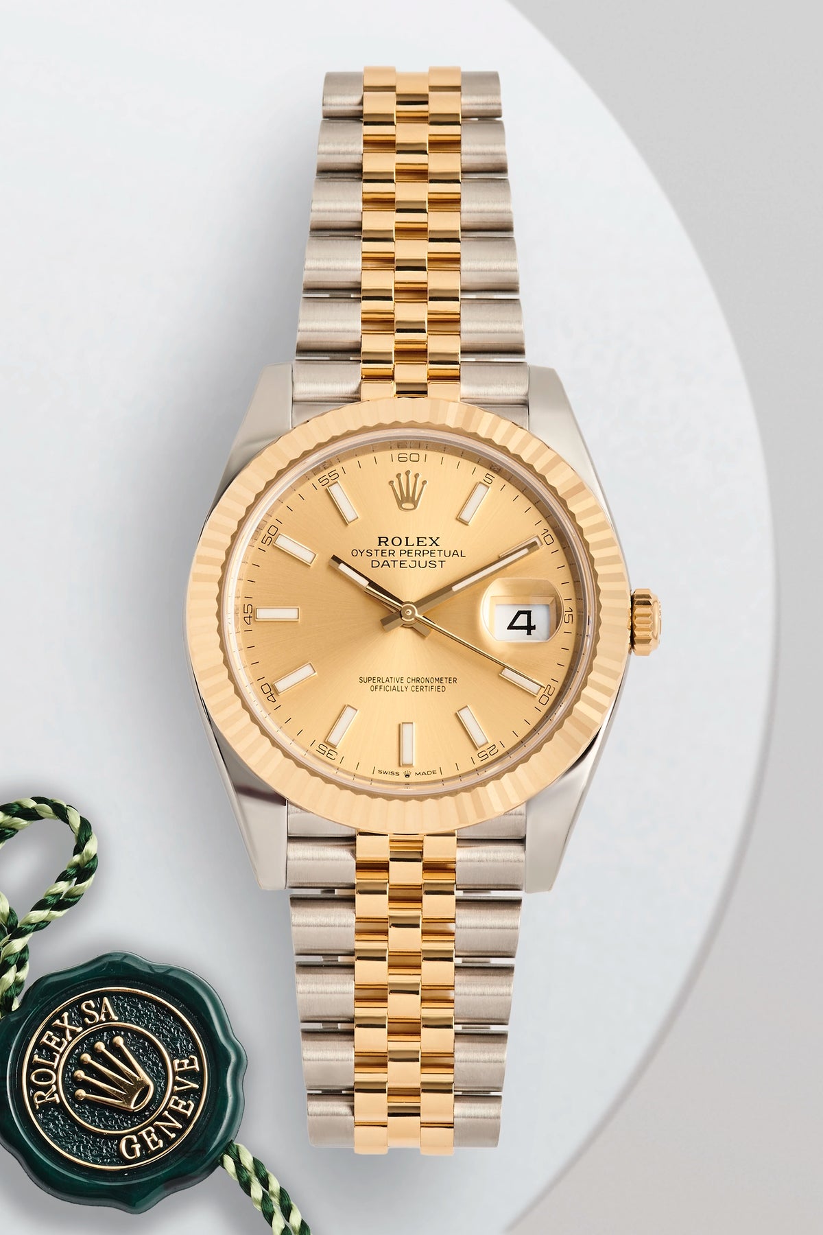 Rolex Datejust 41 Yellow Gold Champagne Dial 126333
