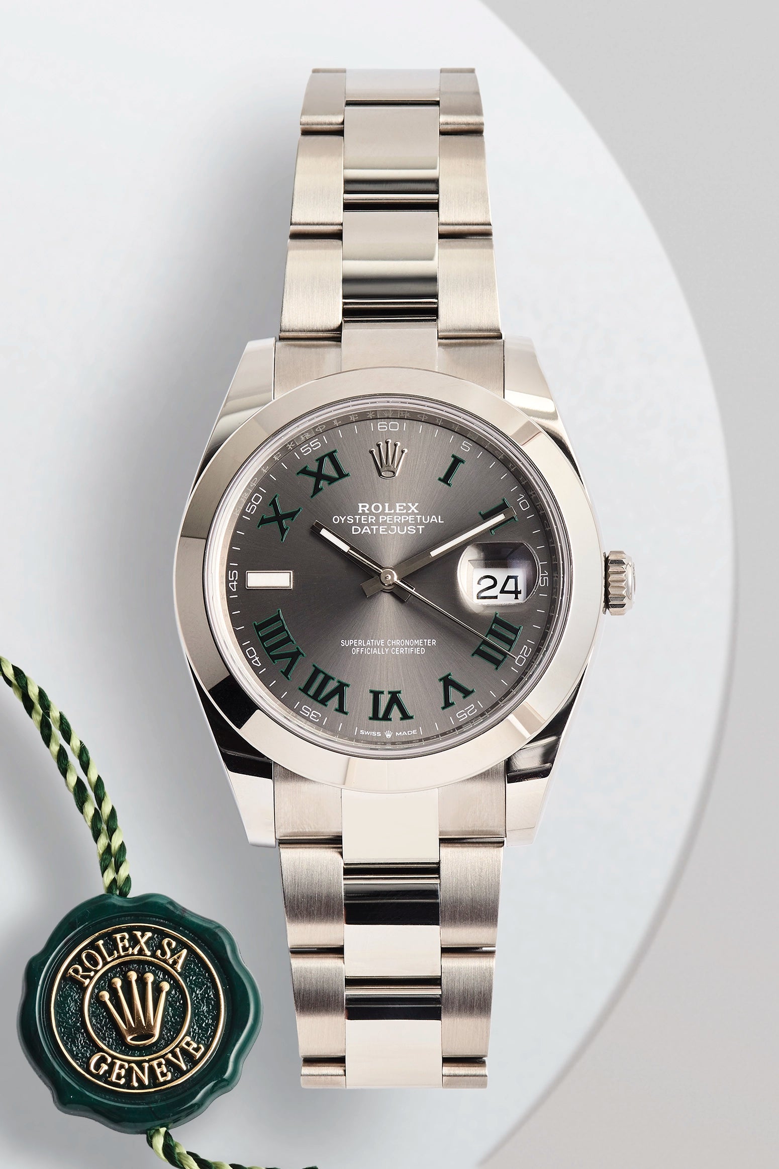 Rolex Datejust 41 Wimbledon Dial 126300
