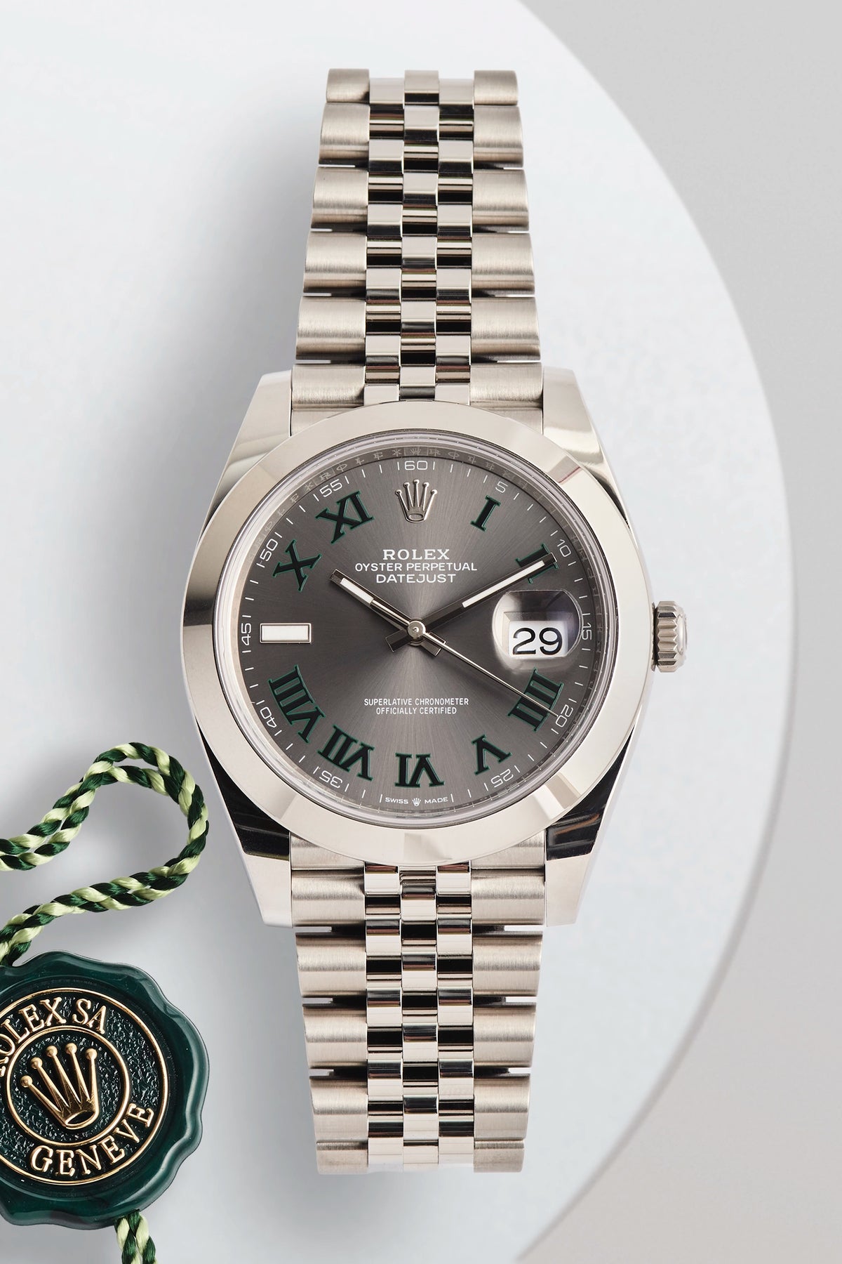 Rolex Datejust 41 Wimbledon Dial 126300