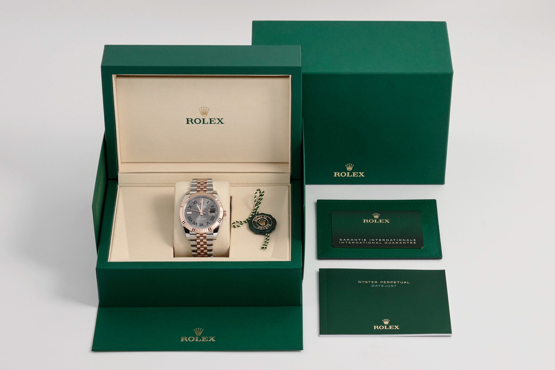 Rolex Datejust 41 Everose Gold Wimbledon Dial 126331