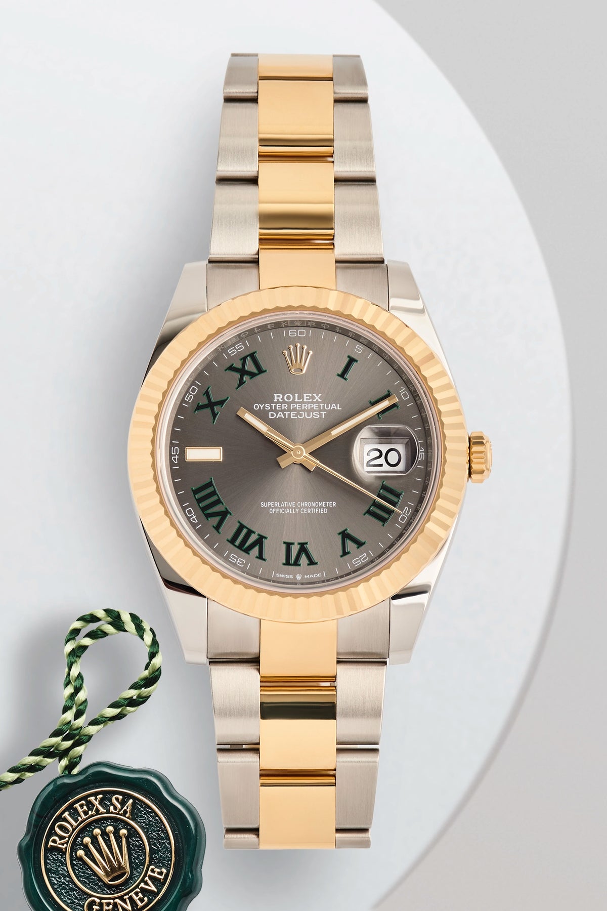 Rolex Datejust 41 Yellow Gold Wimbledon Dial 126333