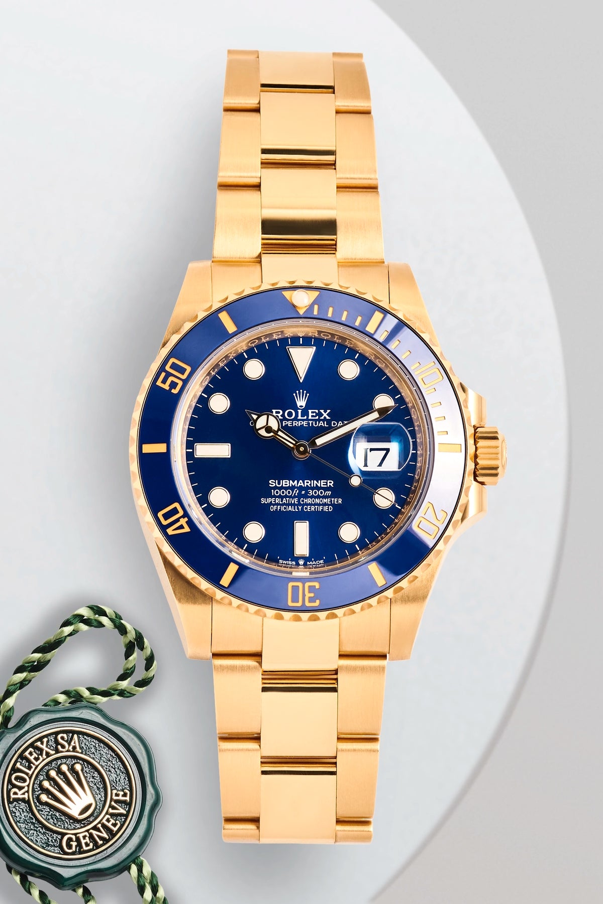Rolex Submariner Date 41MM Yellow Gold Blue Dial 126618LB