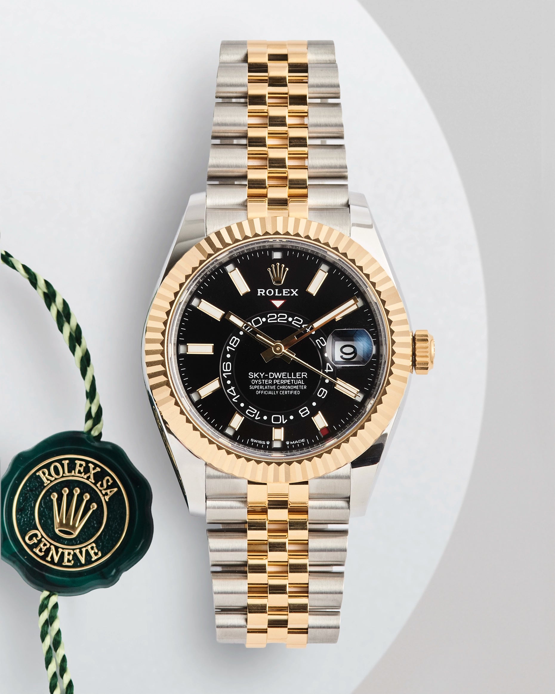 Rolex Sky-Dweller Yellow Gold Black Dial 336933