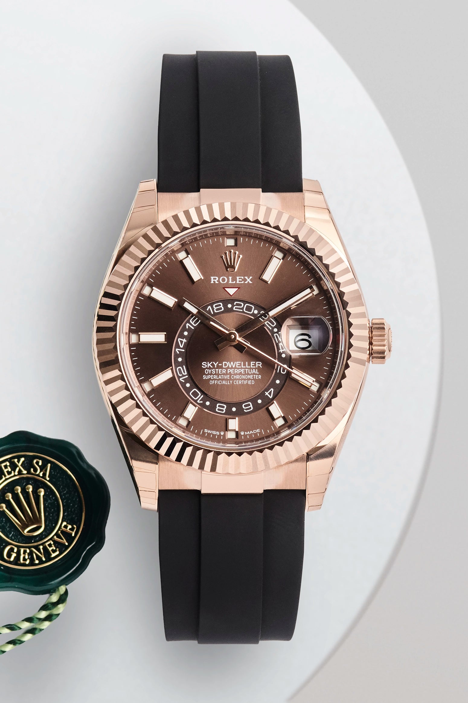 Rolex Sky-Dweller Everose Gold Chocolate Dial 336235