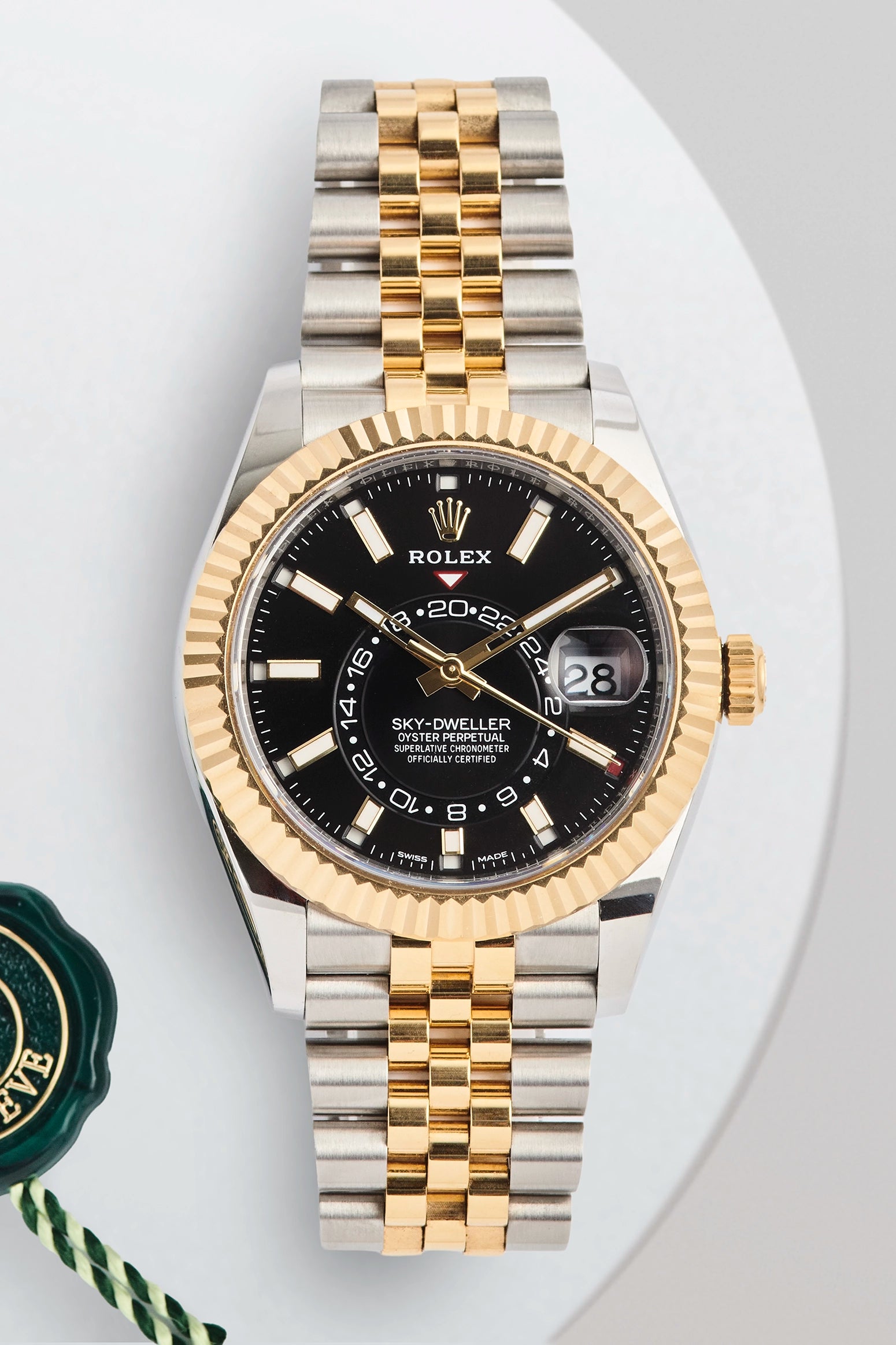 Rolex Sky-Dweller Yellow Gold Black Dial 326933