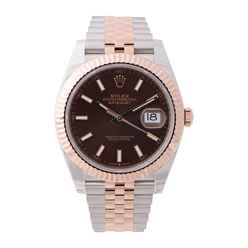 Rolex Datejust 41 Everose Gold Chocolate Dial 126331