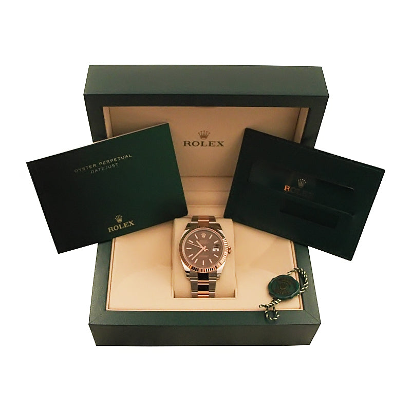 Rolex Datejust 41 Everose Gold Chocolate Dial 126331