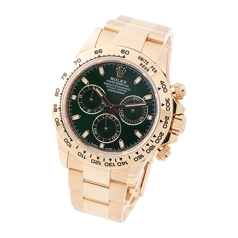 Rolex Daytona Yellow Gold Green Dial 116508