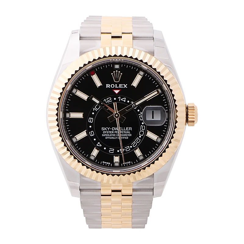 Rolex Sky-Dweller Yellow Gold Black Dial 326933