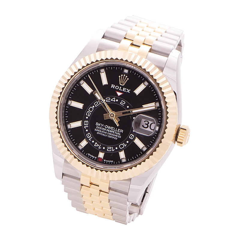 Rolex Sky-Dweller Yellow Gold Black Dial 336933