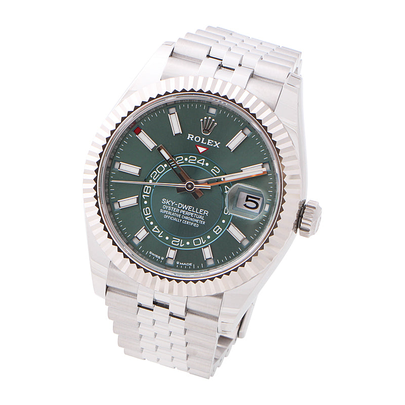 Rolex Sky-Dweller Green Dial Jubilee Bracelet 336934
