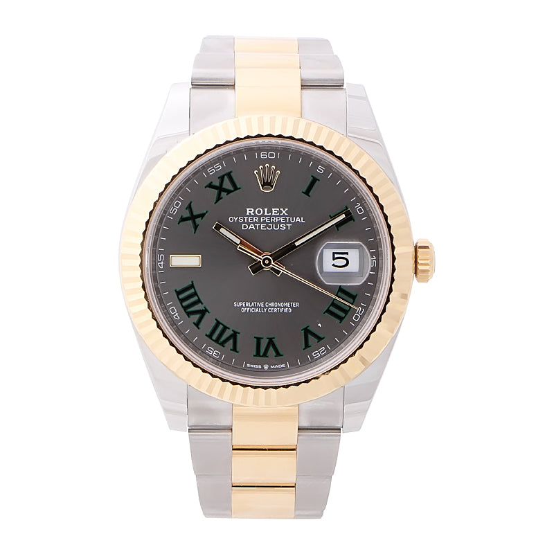 Rolex Datejust 41 Yellow Gold Wimbledon Dial 126333