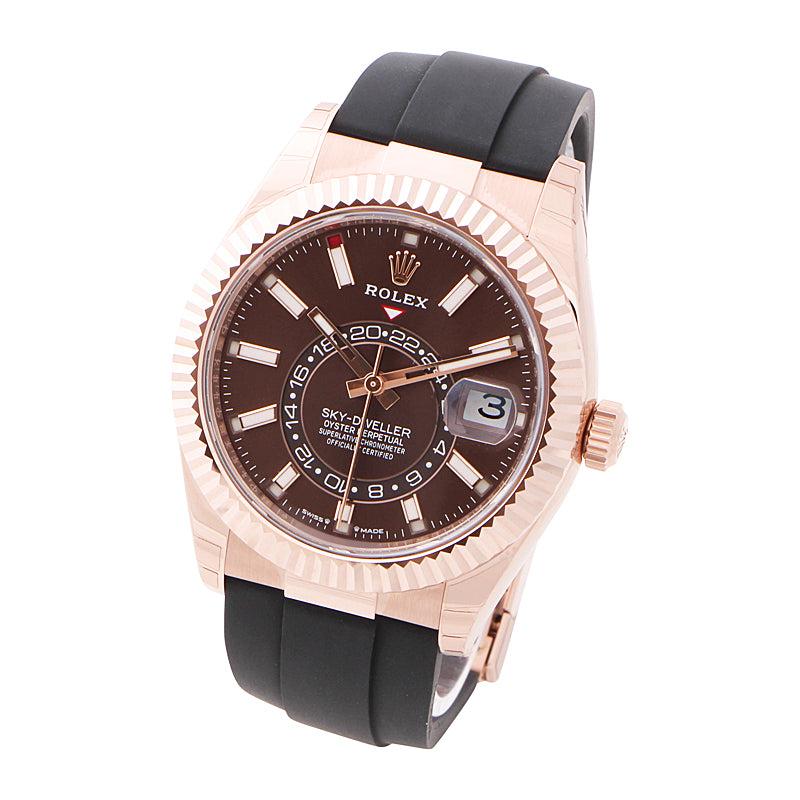 Rolex Sky-Dweller Everose Gold Chocolate Dial 336235