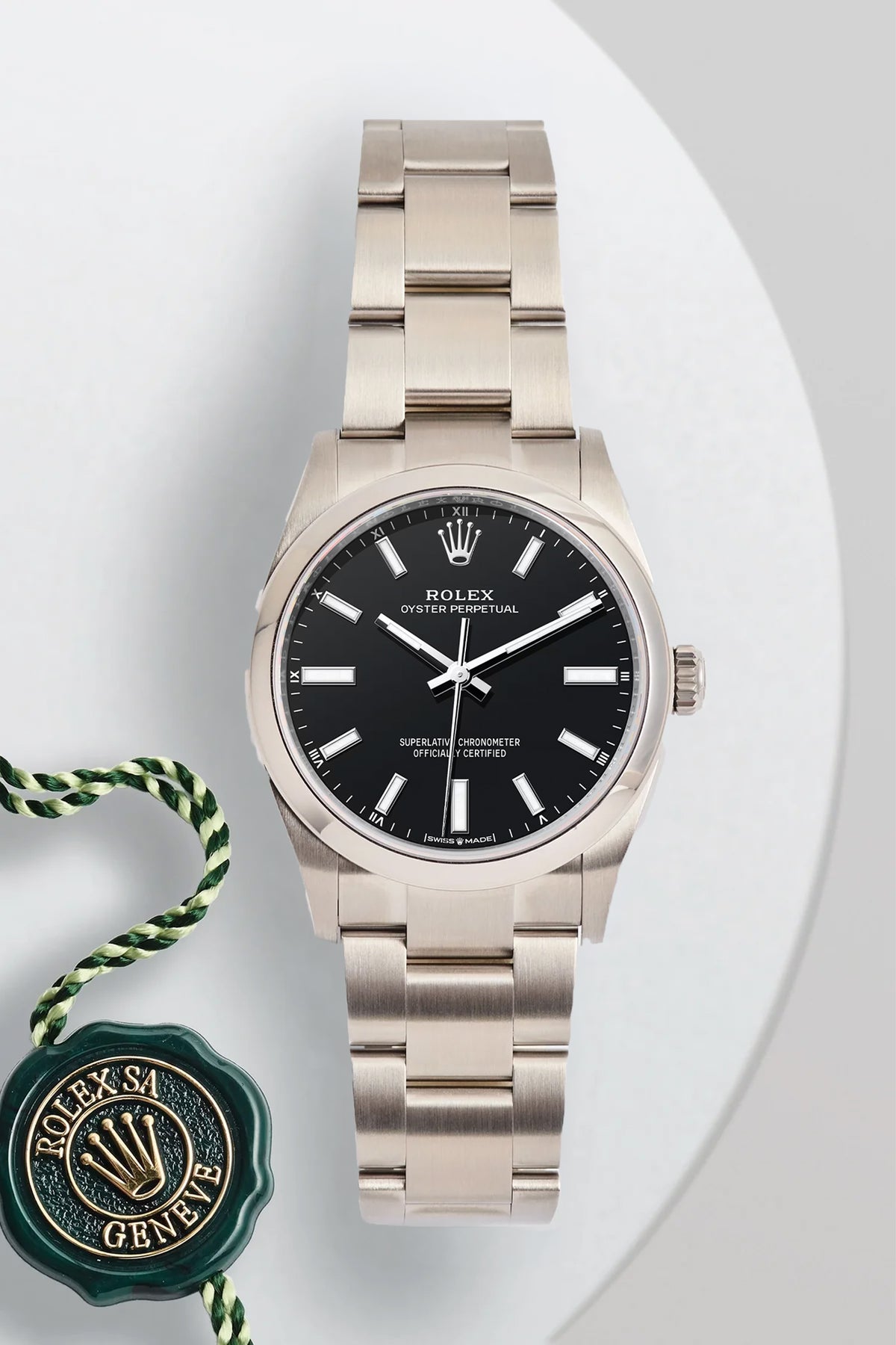 Rolex Oyster Perpetual 34MM Black Dial 124200