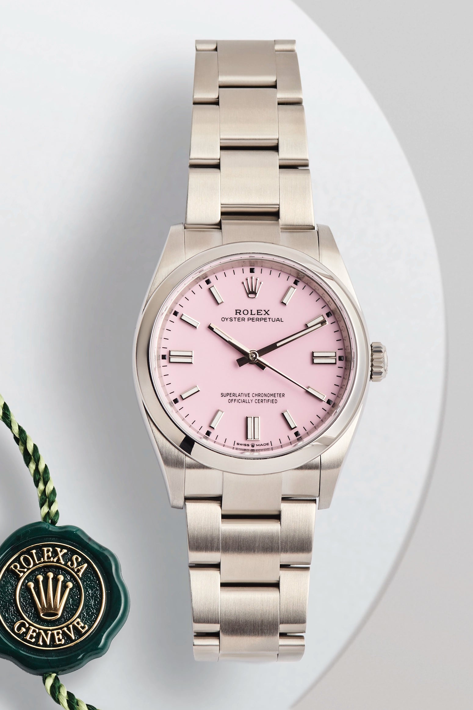 Rolex Oyster Perpetual 36MM Candy Pink Dial 126000