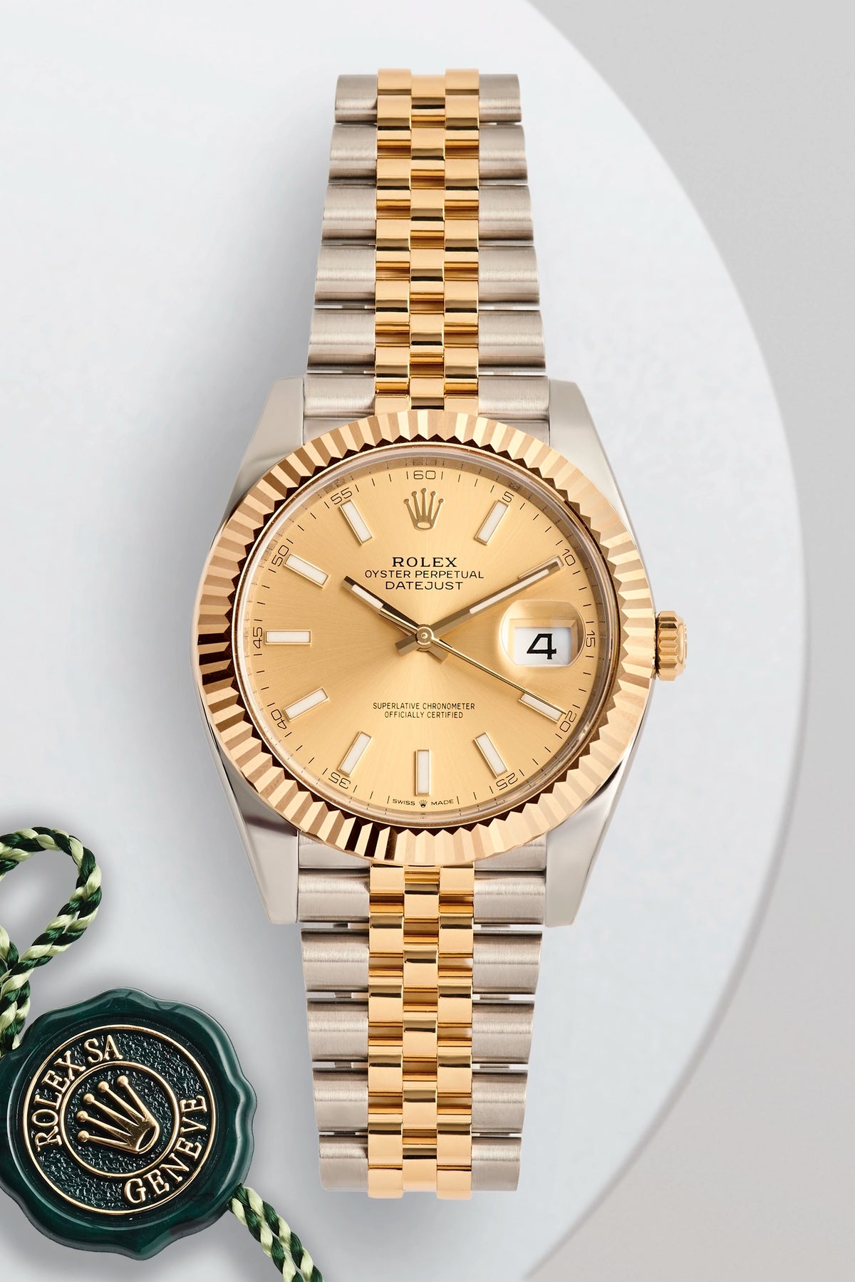 Rolex Datejust 41 Yellow Gold Champagne Dial 126333