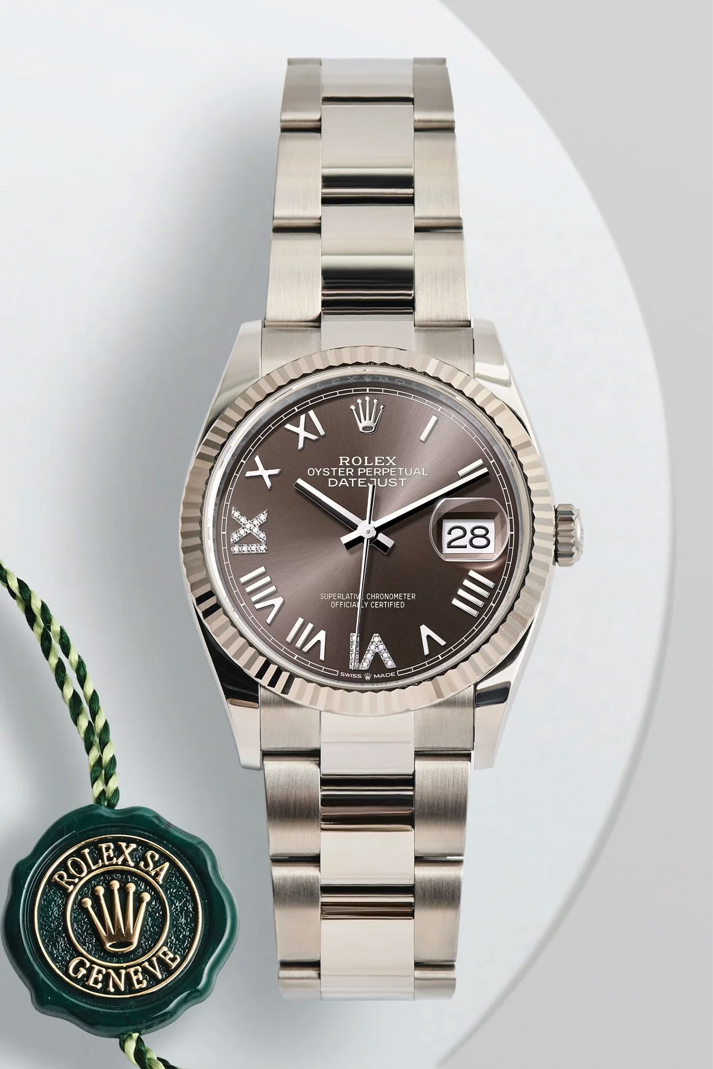 Rolex Datejust 36 Dark Grey Diamond Dial 126234