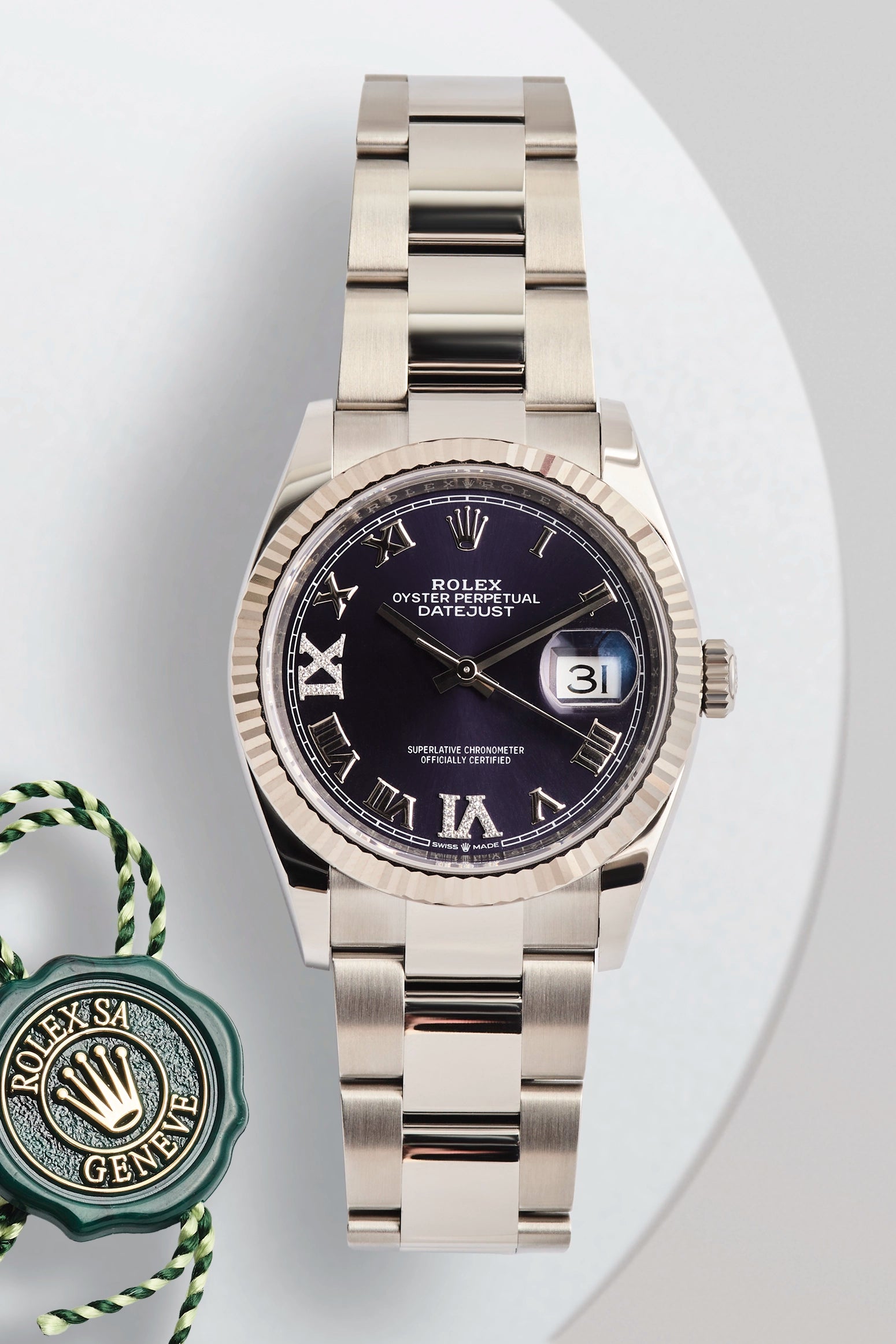 Rolex Datejust 36 Aubergine Diamond Dial 126234