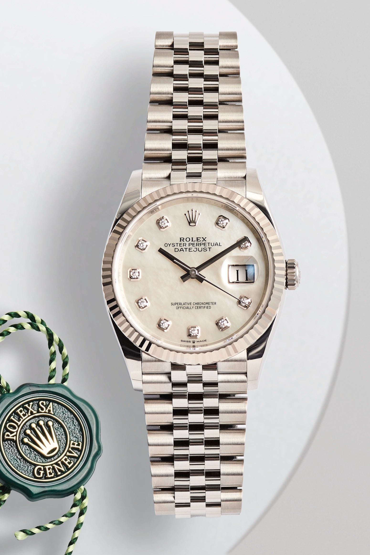 Rolex Datejust 36 Mother Of Pearl Diamond Dial 126234