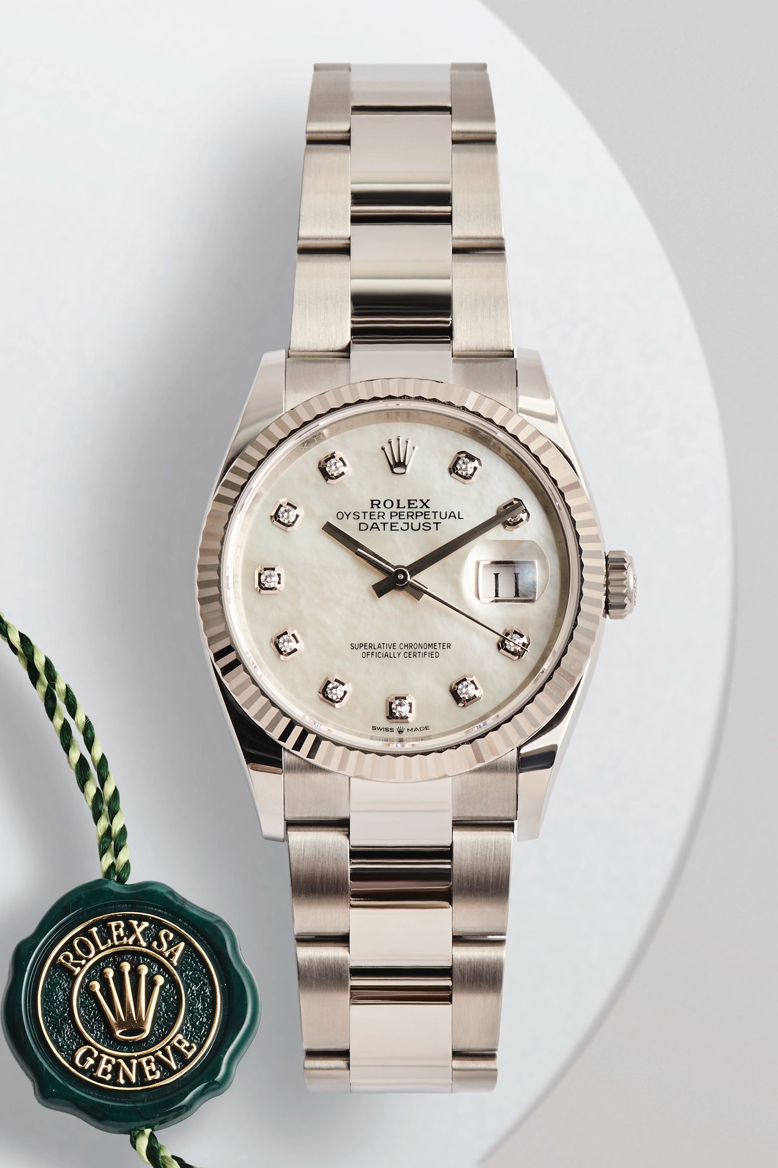 Rolex Datejust 36 Mother Of Pearl Diamond Dial 126234