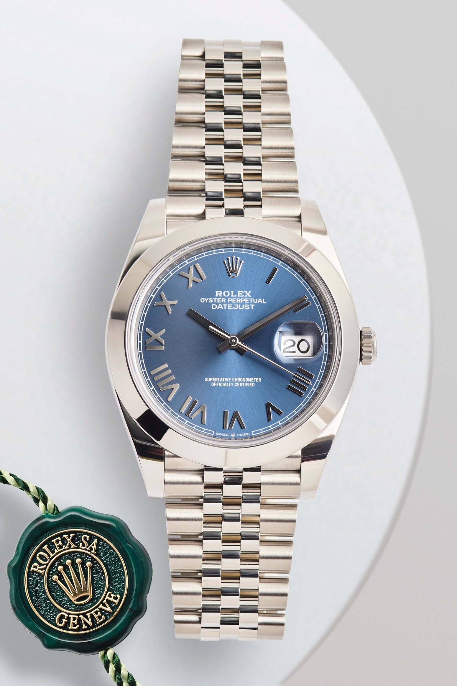 Rolex Datejust 41 Bright Blue Roman Dial 126300