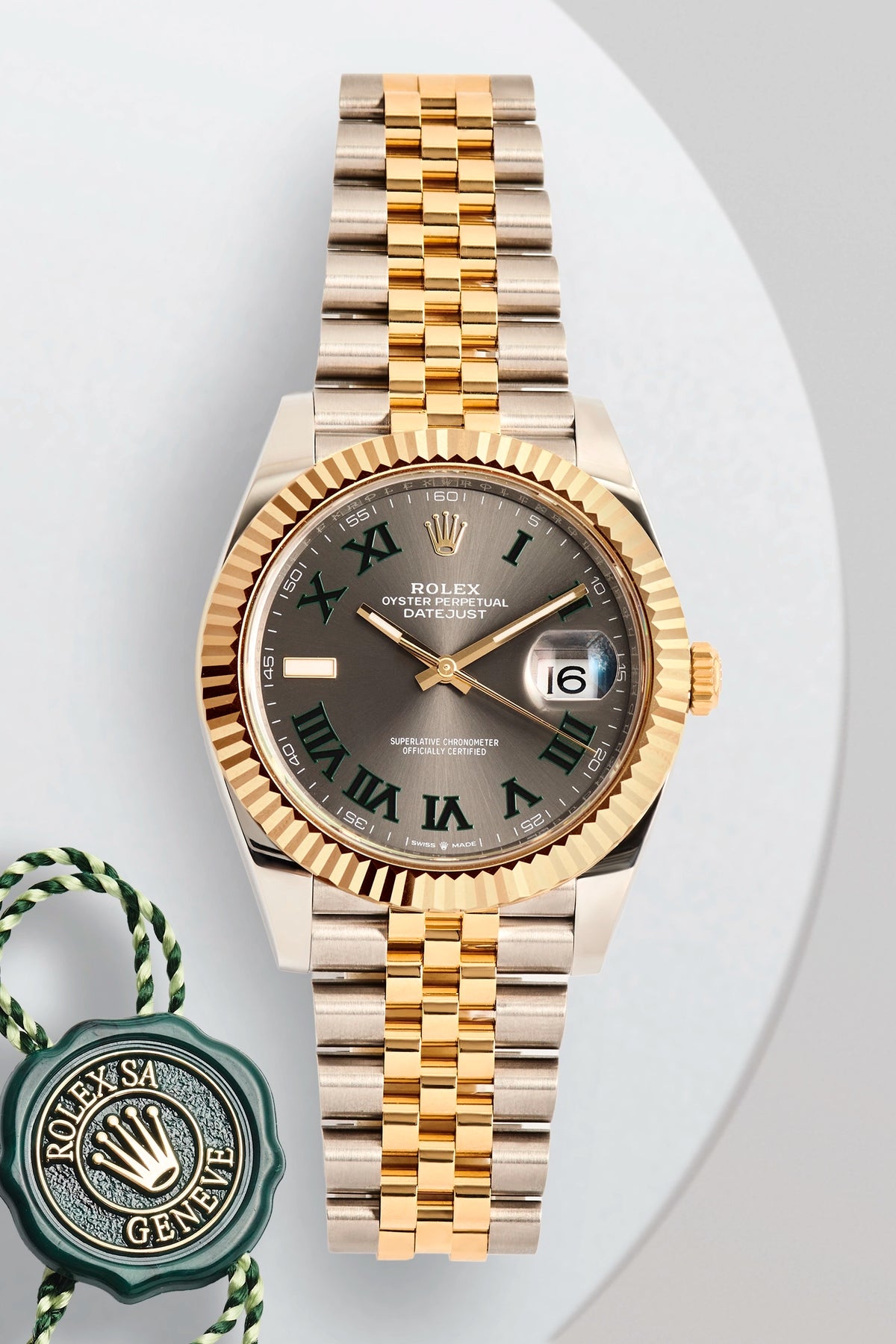 Rolex Datejust 41 Yellow Gold Wimbledon Dial 126333