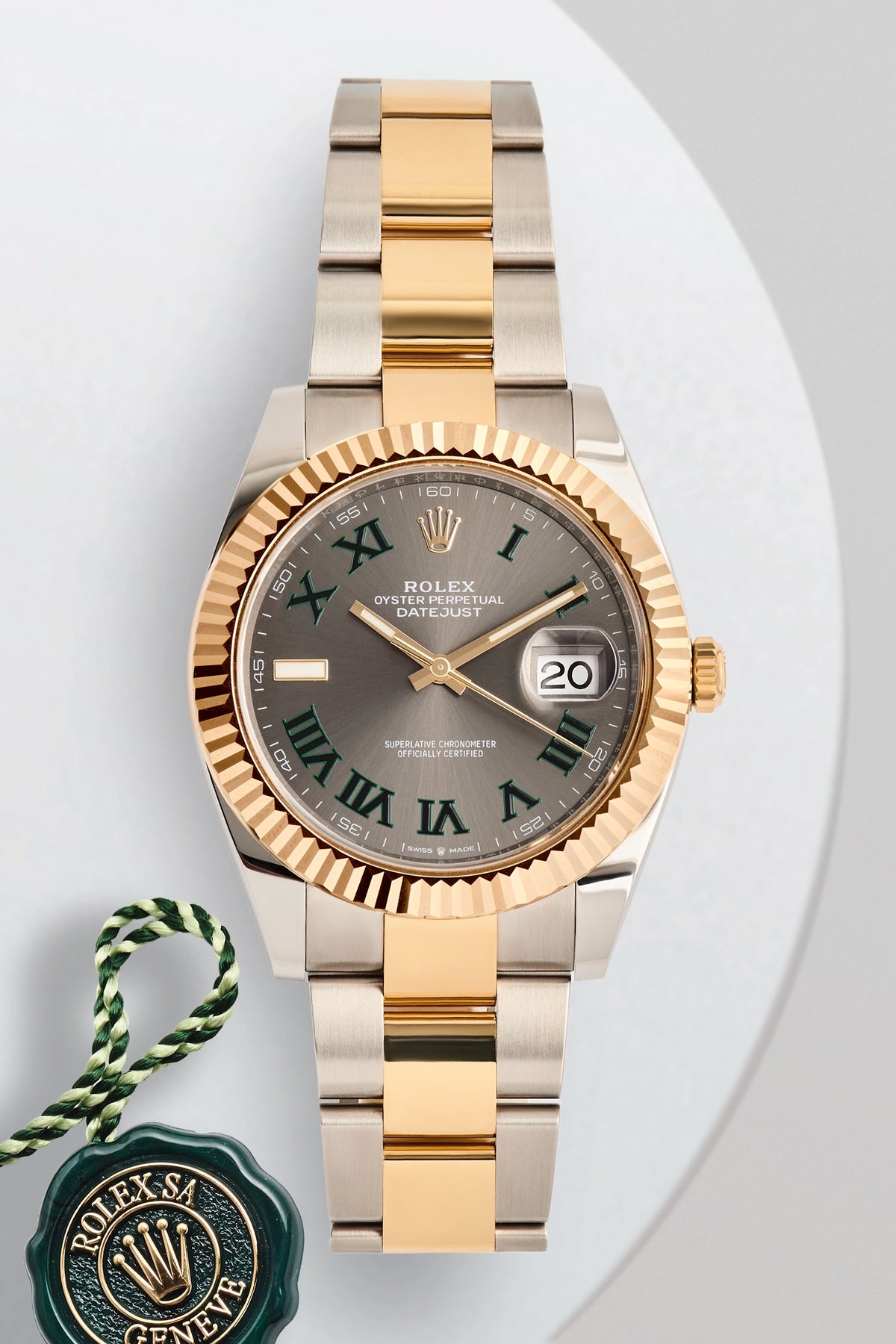 Rolex Datejust 41 Yellow Gold Wimbledon Dial 126333