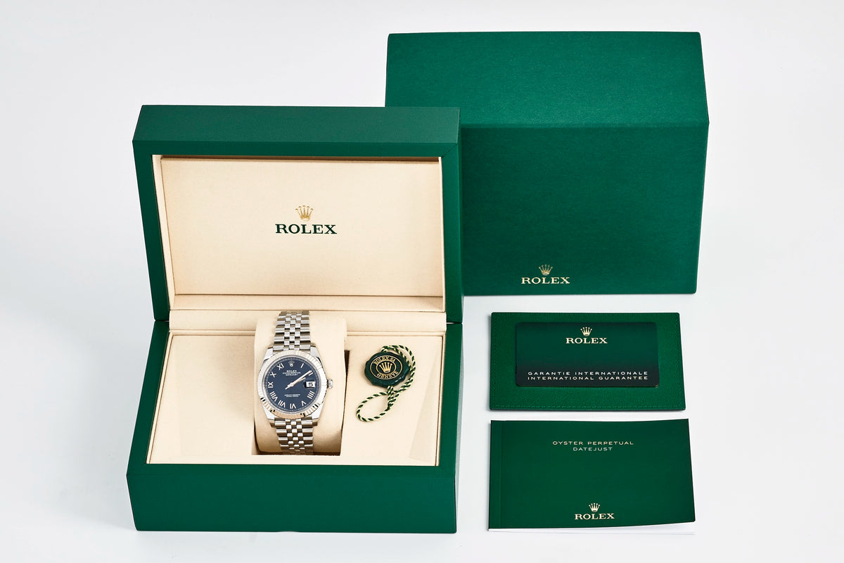 Rolex Datejust 41 Bright Blue Roman Dial 126334