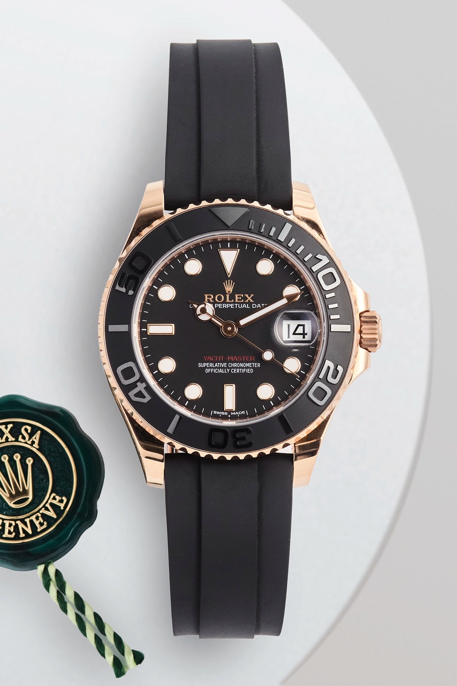 Rolex Yacht-Master 37 Everose Gold Oysterflex 268655