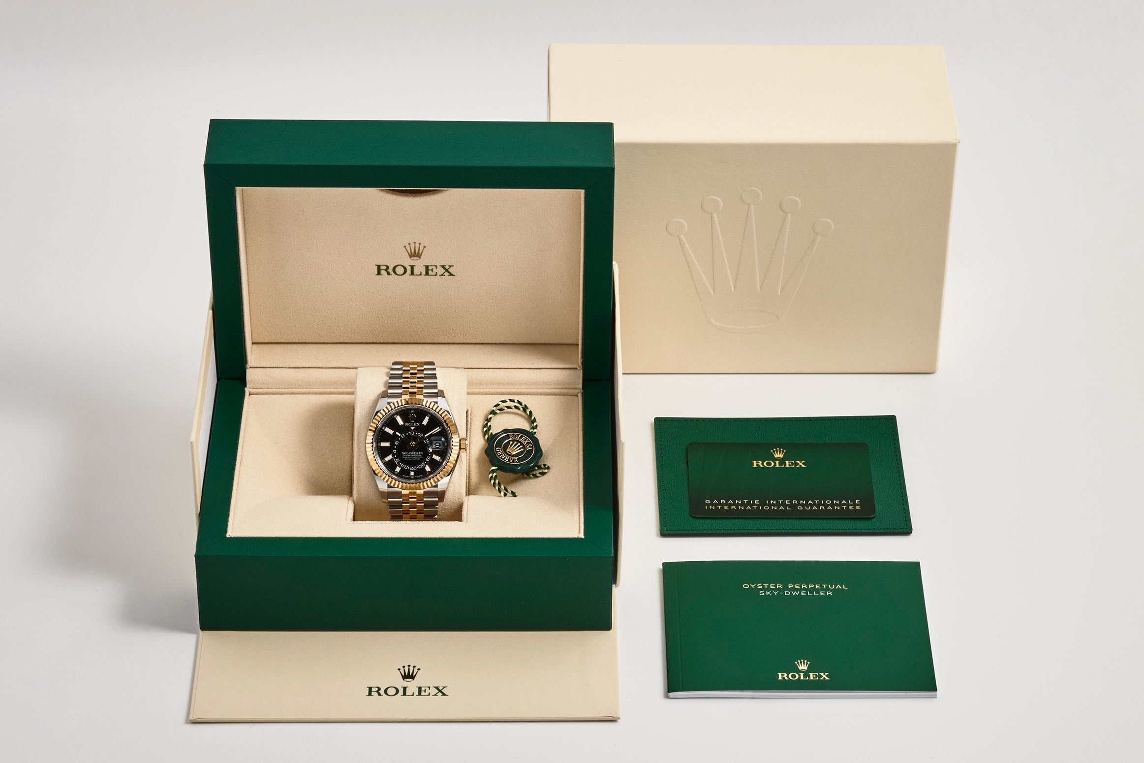 Rolex Sky-Dweller Yellow Gold Black Dial 326933
