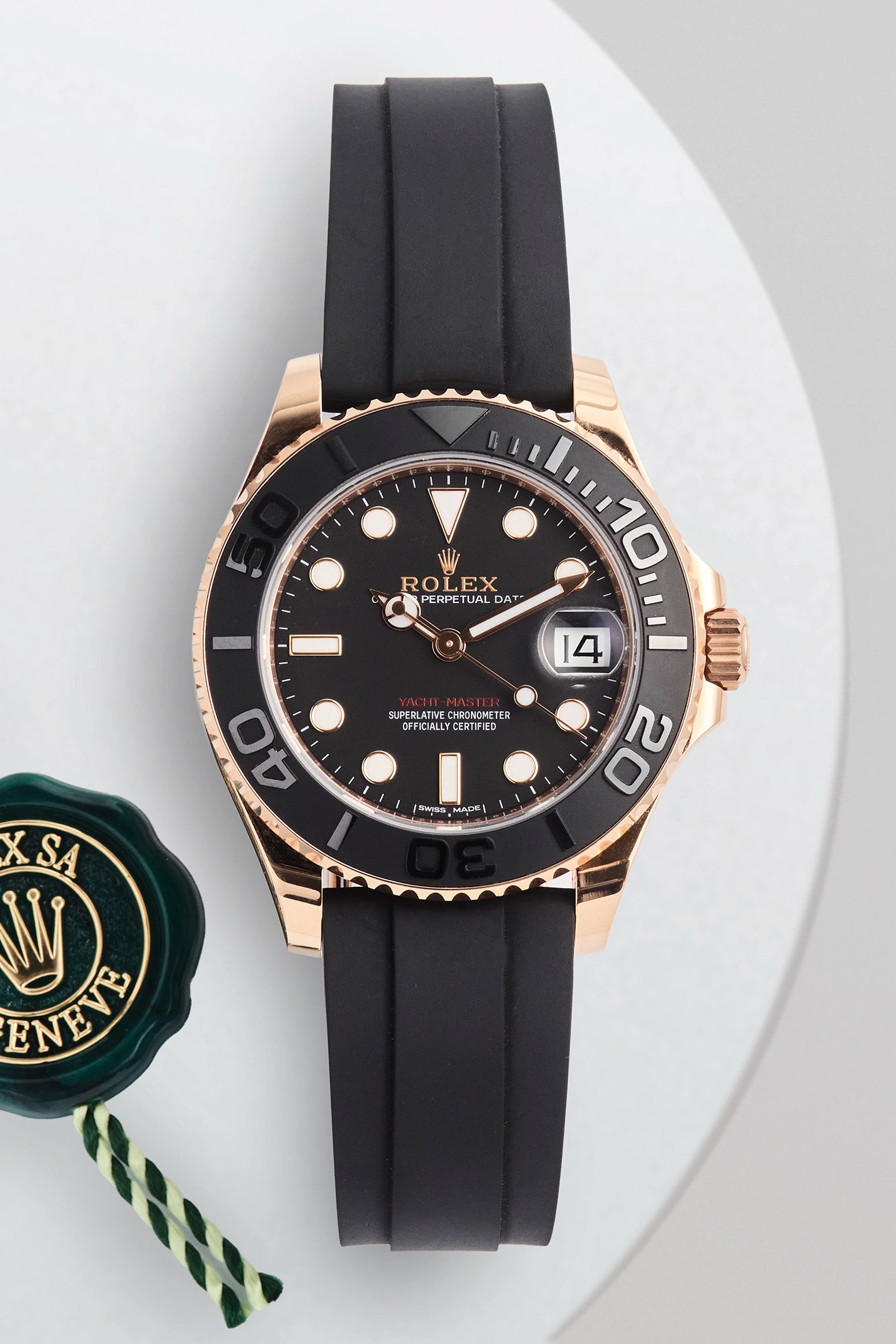 Rolex Yacht-Master 37 Everose Gold Oysterflex 268655