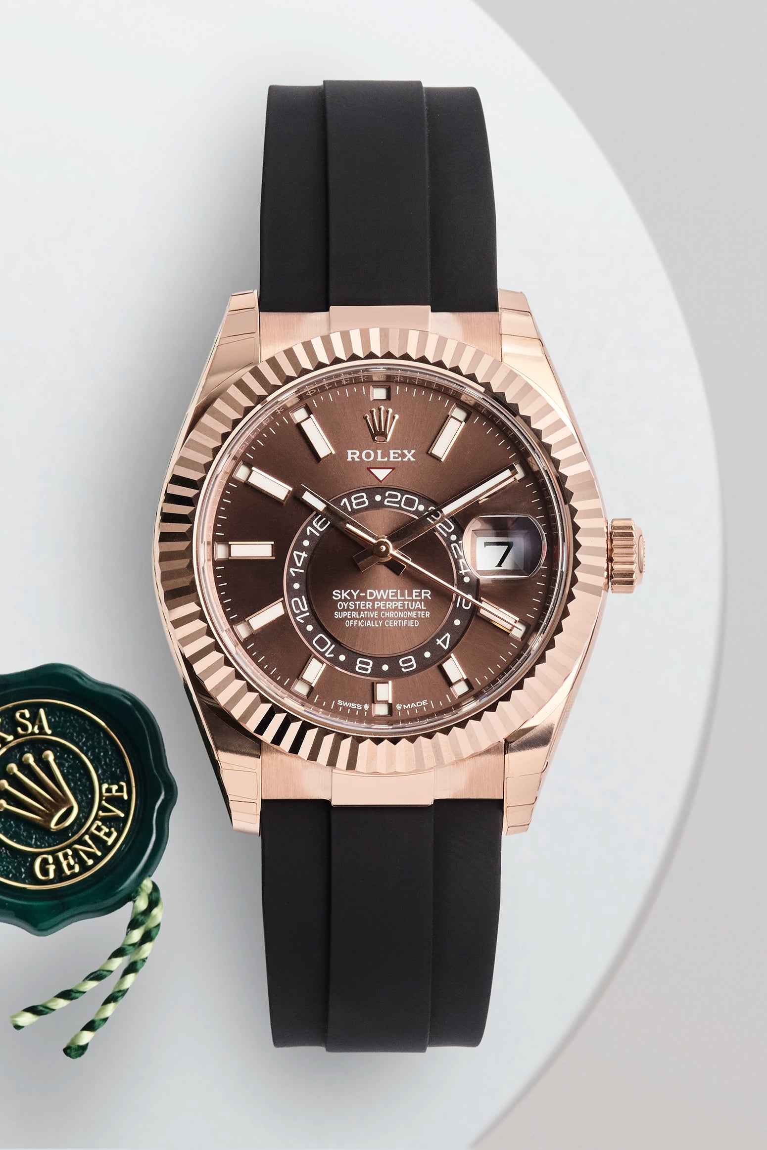 Rolex Sky-Dweller Everose Gold Chocolate Dial 336235
