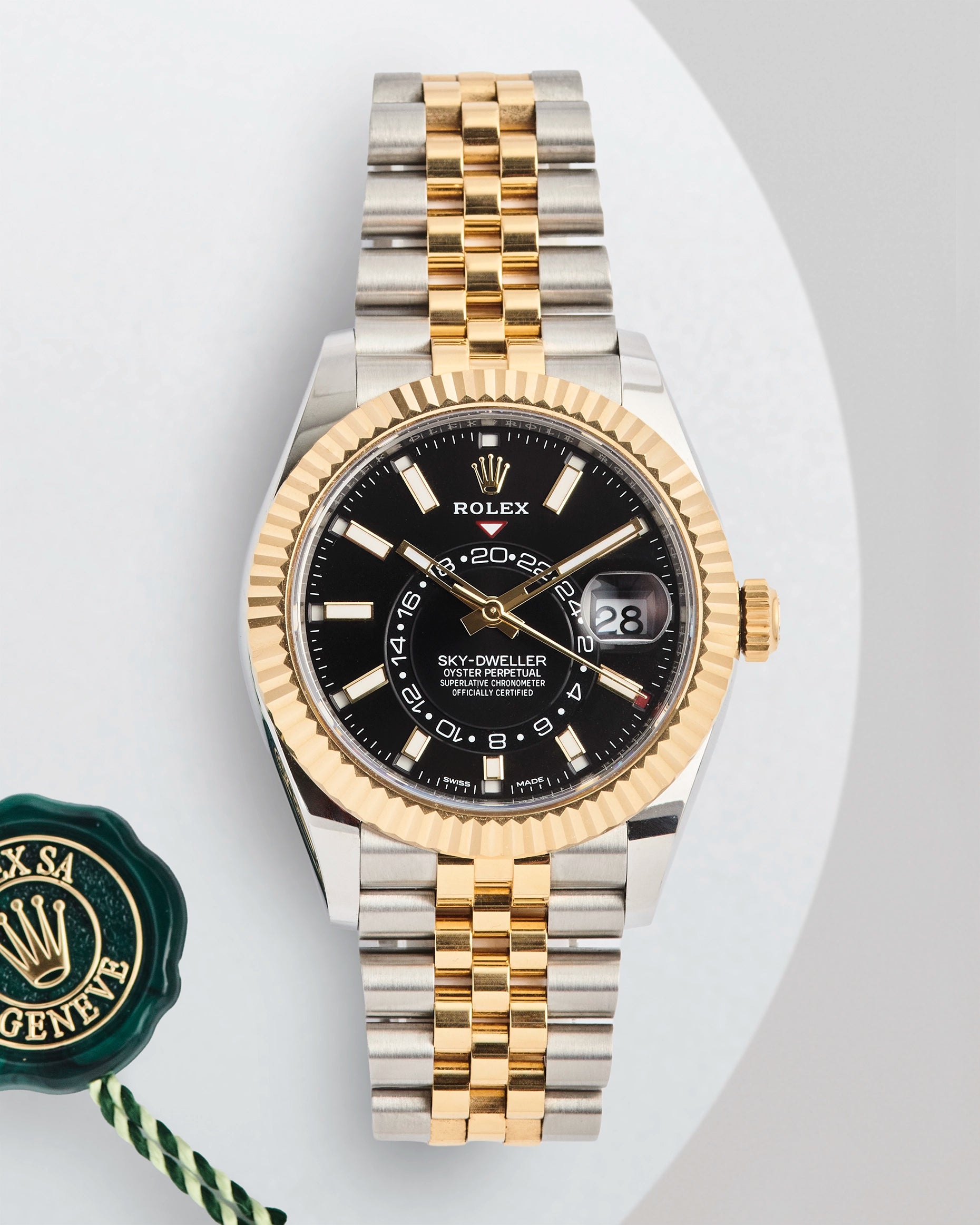 Rolex Sky-Dweller Yellow Gold Black Dial 326933
