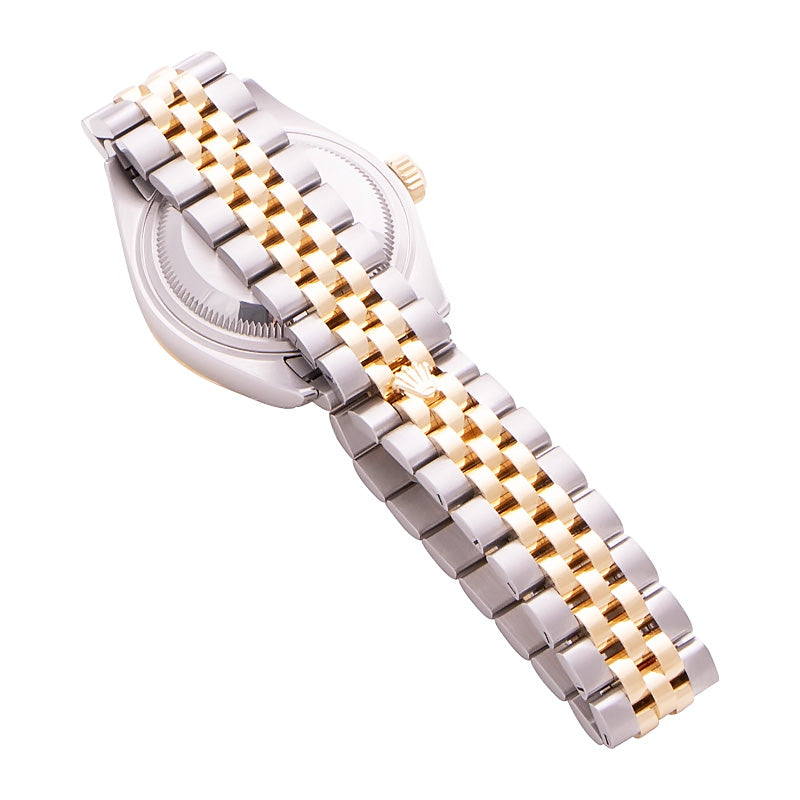 Rolex Lady-Datejust 28 Yellow Gold Champagne Diamond Dial 279173