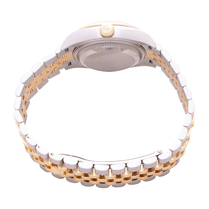 Rolex Lady-Datejust 28 Yellow Gold Champagne Diamond Dial 279173