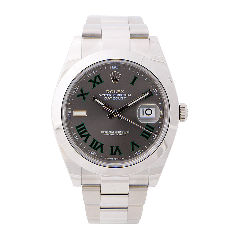 Rolex Datejust 41 Wimbledon Dial 126300