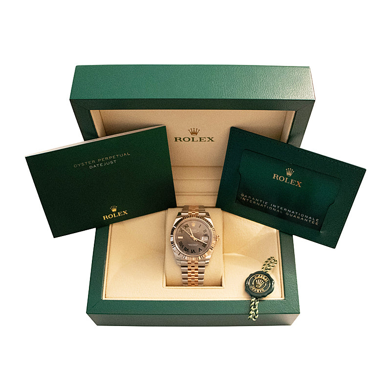 Rolex Datejust 41 Everose Gold Wimbledon Dial 126331