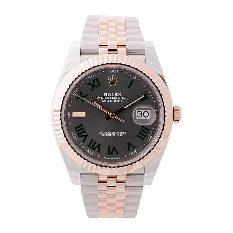 Rolex Datejust 41 Everose Gold Wimbledon Dial 126331