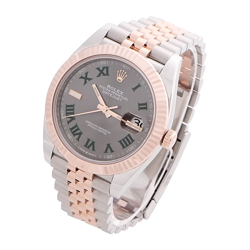 Rolex Datejust 41 Everose Gold Wimbledon Dial 126331