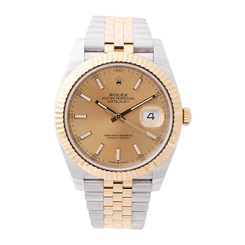 Rolex Datejust 41 Yellow Gold Champagne Dial 126333