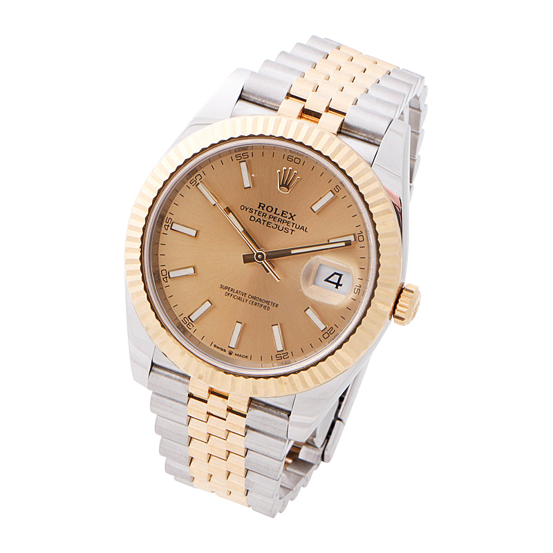 Rolex Datejust 41 Yellow Gold Champagne Dial 126333
