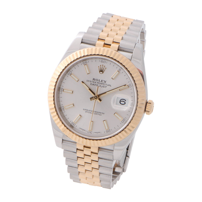 Rolex Datejust 41 Yellow Gold Silver Dial 126333