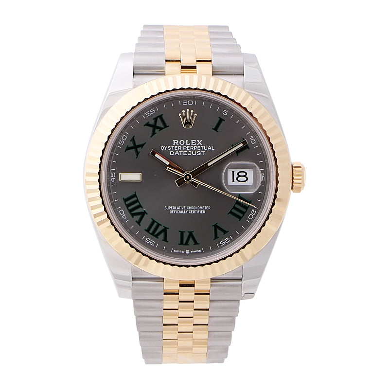 Rolex Datejust 41 Yellow Gold Wimbledon Dial 126333