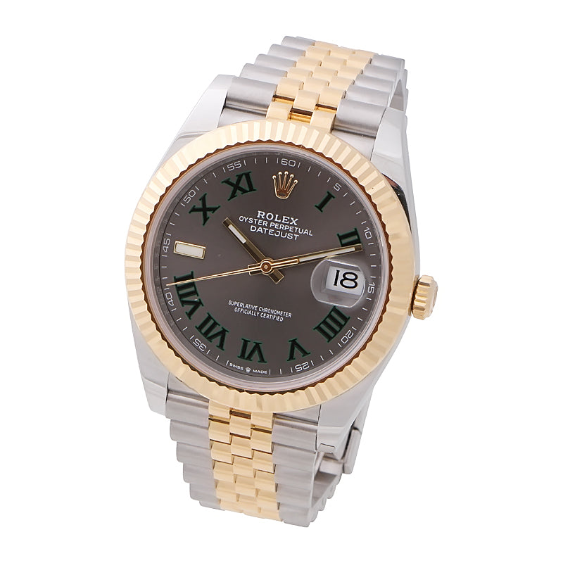 Rolex Datejust 41 Yellow Gold Wimbledon Dial 126333