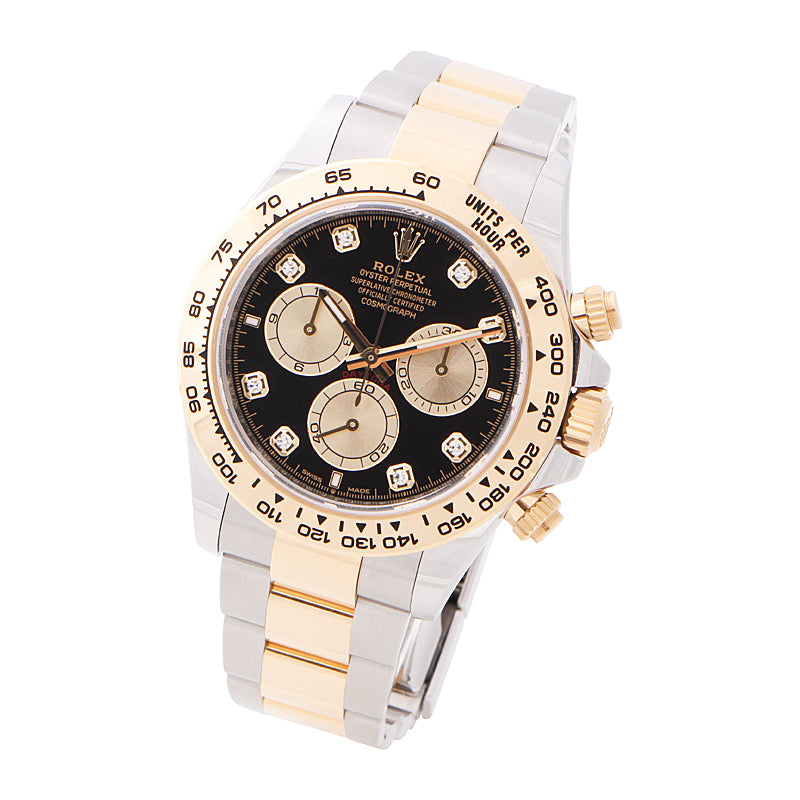 Rolex Daytona Yellow Gold Black Diamond Dial 126503