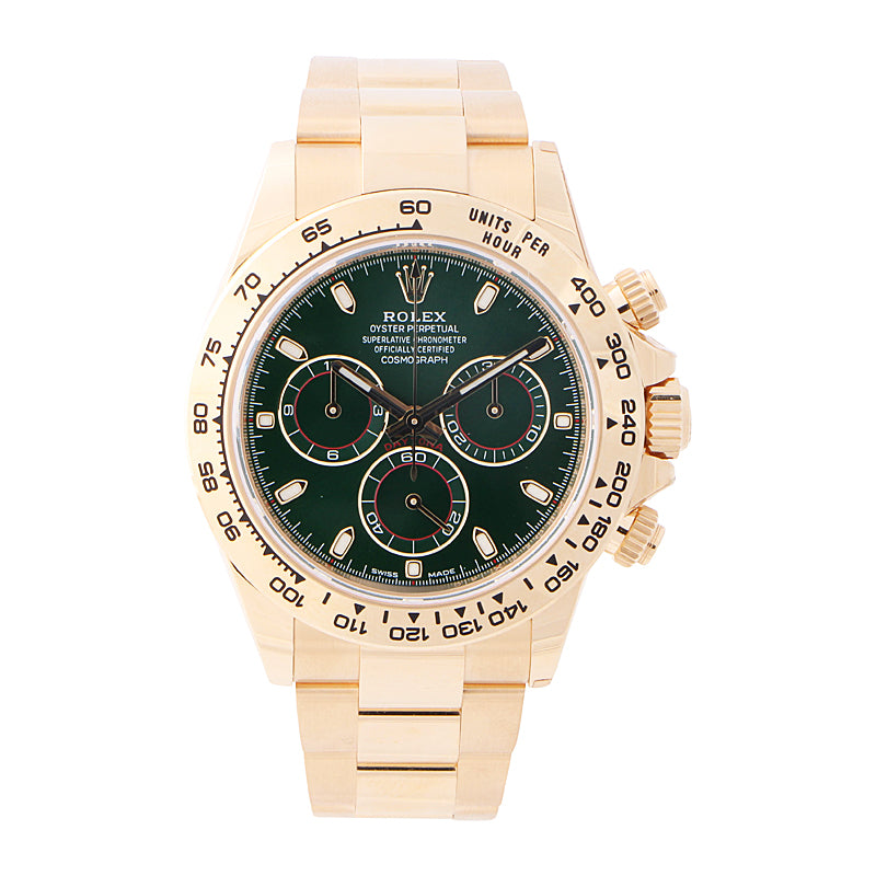 Rolex Daytona Yellow Gold Green Dial 116508