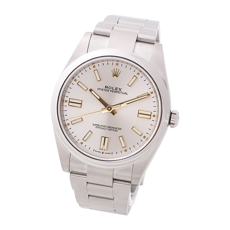 Rolex Oyster Perpetual 41MM Silver Dial 124300